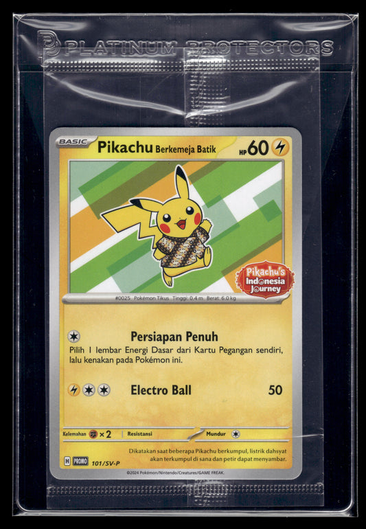Pikachu #101/SV-P SEALED INDONESIA Berkemeja Batik Promo NM