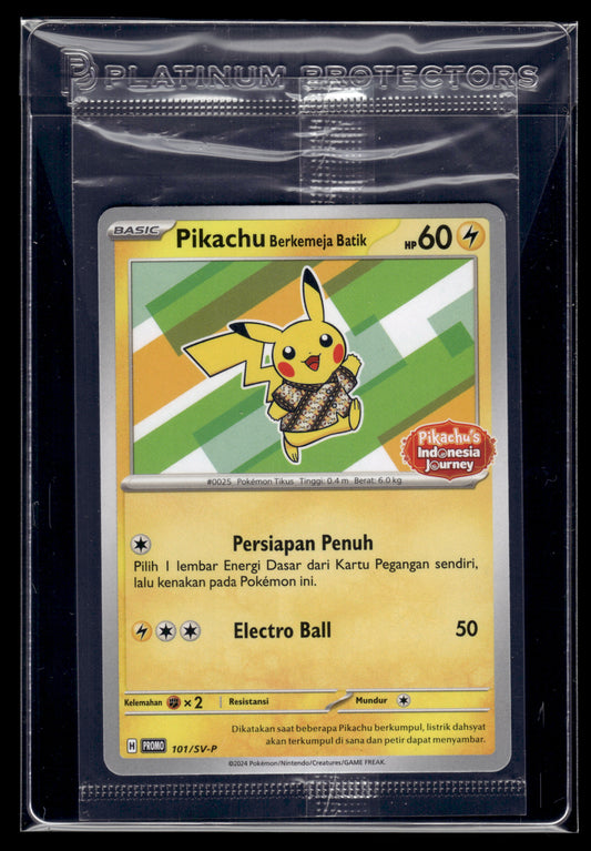 Pikachu #101/SV-P SEALED INDONESIA Berkemeja Batik Promo NM