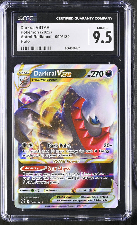 CGC 9.5 Darkrai VSTAR #099/189 Astral Radiance