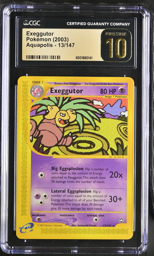 CGC 10 Exeggutor #13/147 Aquapolis