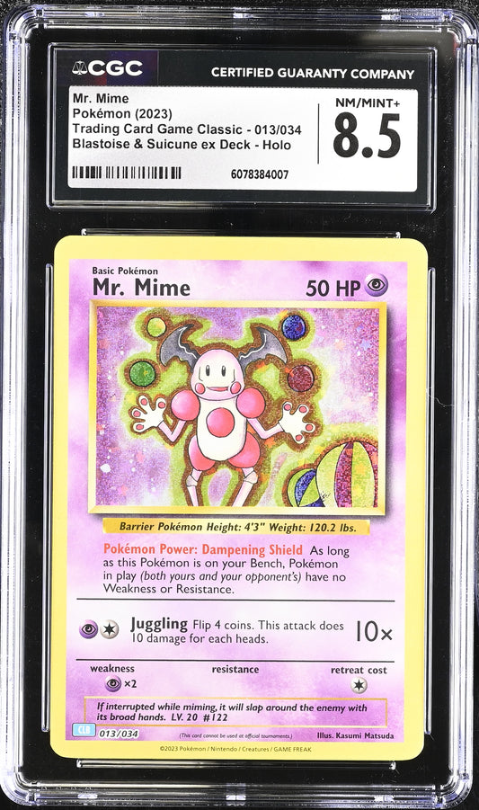 CGC 8.5 Mr. Mime #013/034 Trading Card Game Classic
