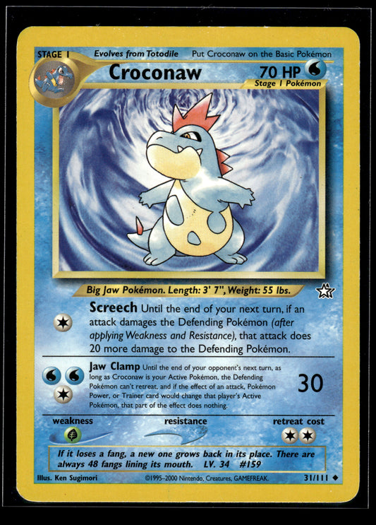 Croconaw #031/111 Neo Genesis LP