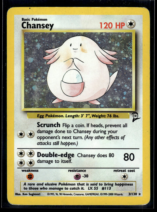 Chansey #003/130 Base Set 2 MP