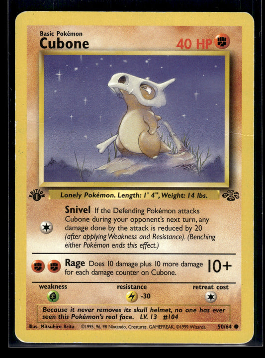 Cubone #50/64 1st Edition Jungle HP