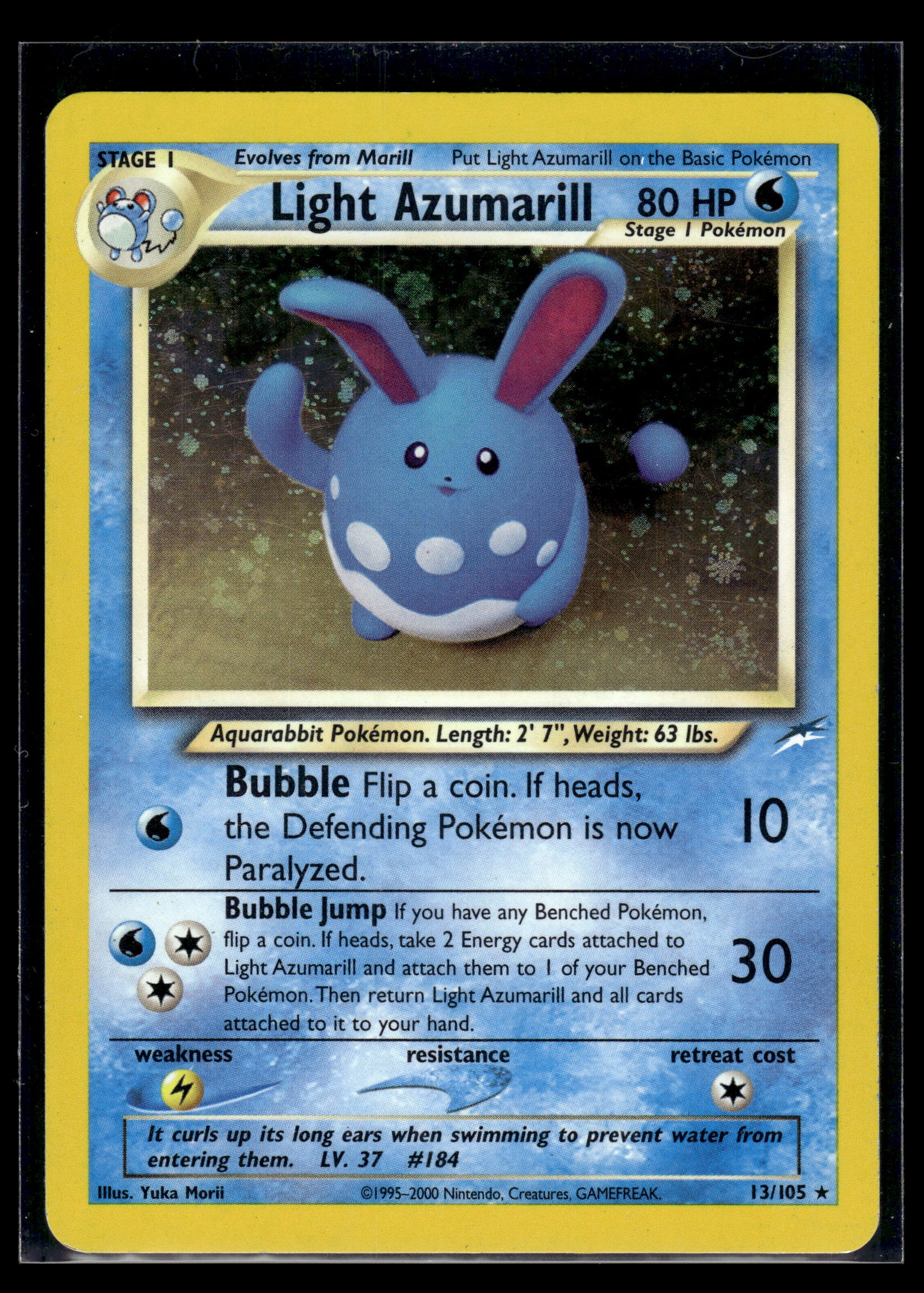 Light Azumarill #013/105 Neo Destiny LP