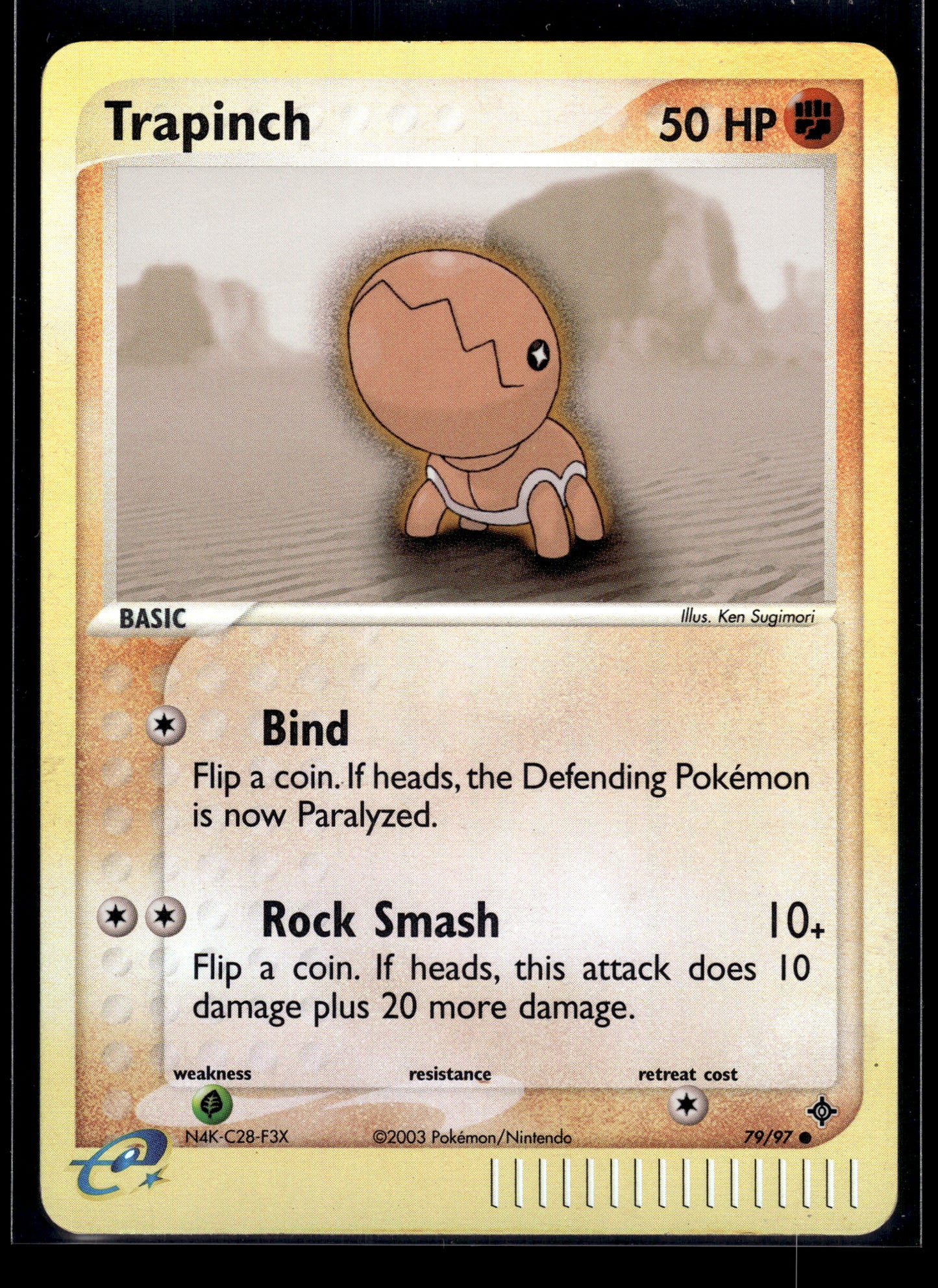 Trapinch #79/97 Reverse Holo Dragon LP