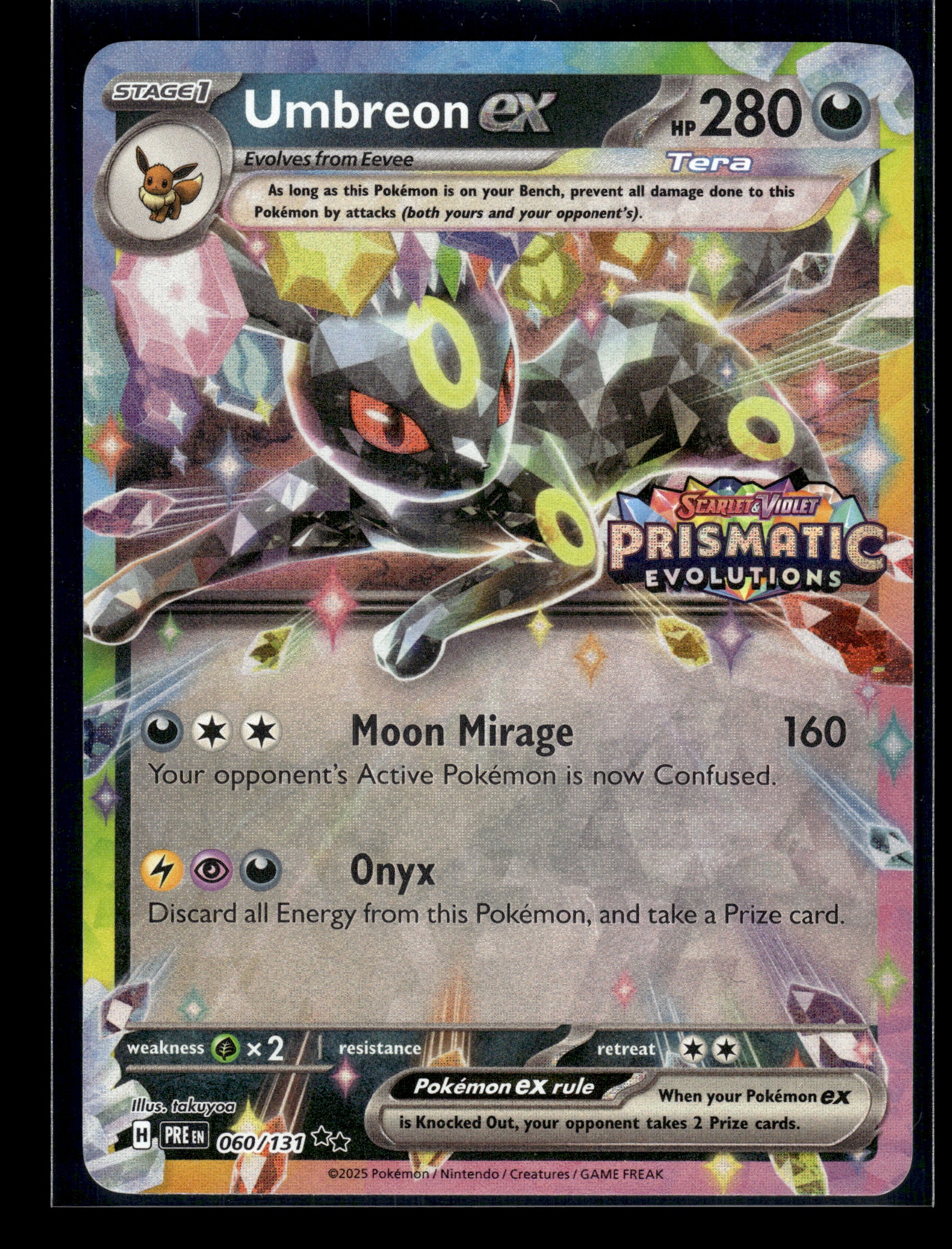 Umbreon ex #060/131 STAMPED Prismatic Evolutions LP