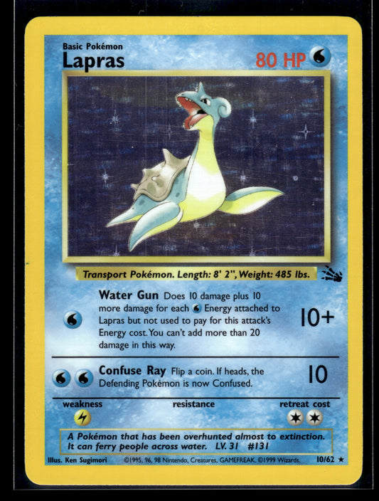 Lapras #10/62 Fossil LP