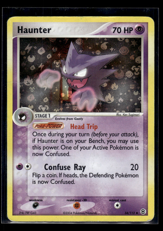 Haunter #34/112 Reverse Holo FireRed & LeafGreen HP