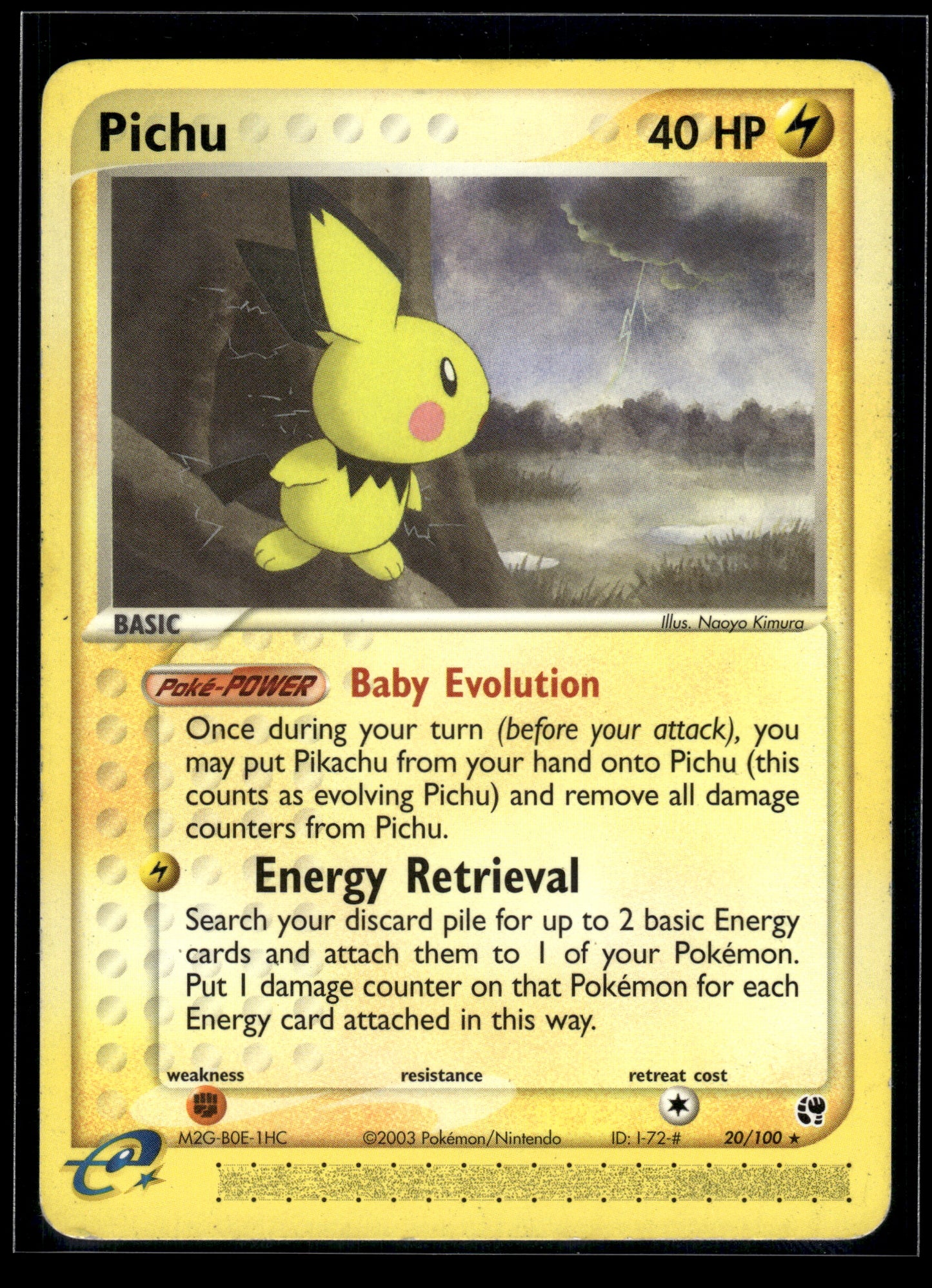 Pichu #20/100 Sandstorm HP