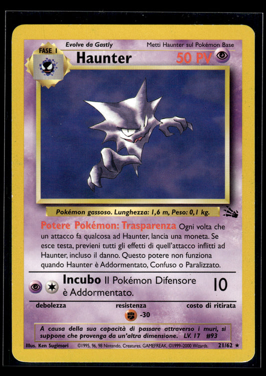 Haunter #21/62 ITALIAN Fossil LP