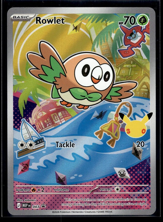 Rowlet #043 Mega Evolution Promo VLP
