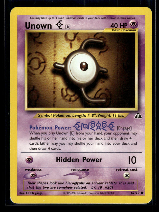 Unown [E] #67/75 Neo Discovery LP