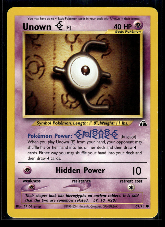 Unown [E] #67/75 Neo Discovery LP