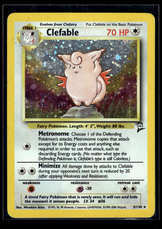Clefable #005/130 Base Set 2 MP