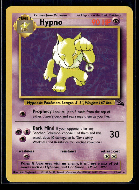 Hypno #23/62 Fossil LP
