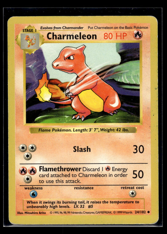 Charmeleon #024/102 Base Set (Shadowless) MP