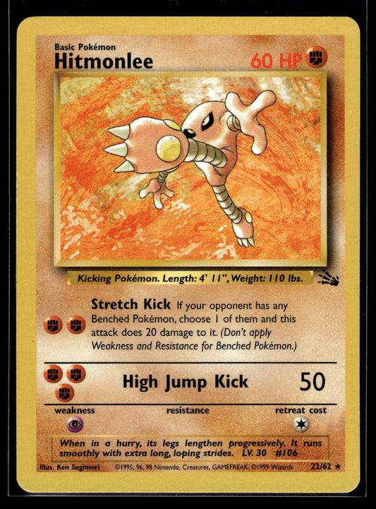 Hitmonlee #22/62 Fossil LP