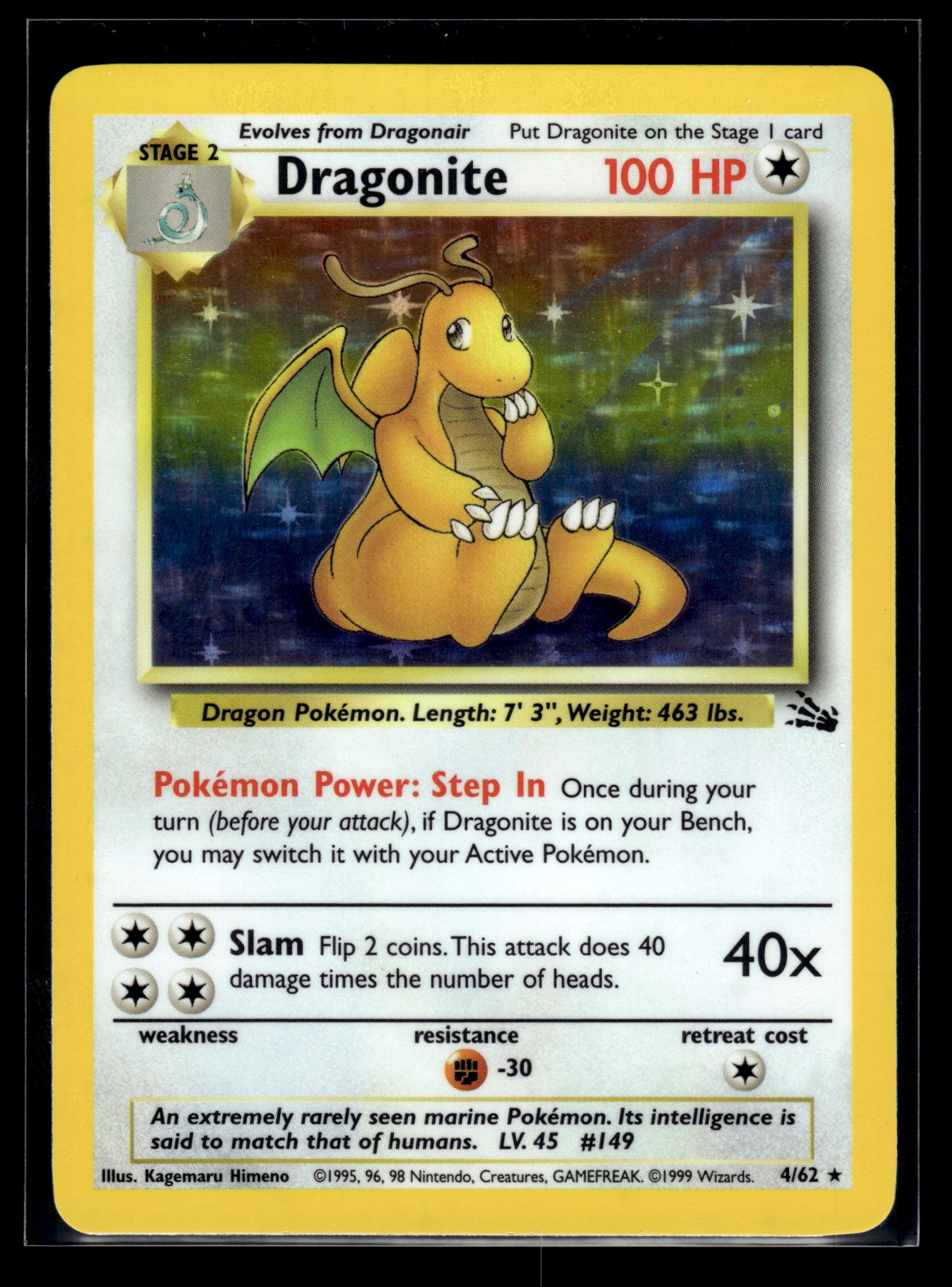 Dragonite #04/62 Fossil LP