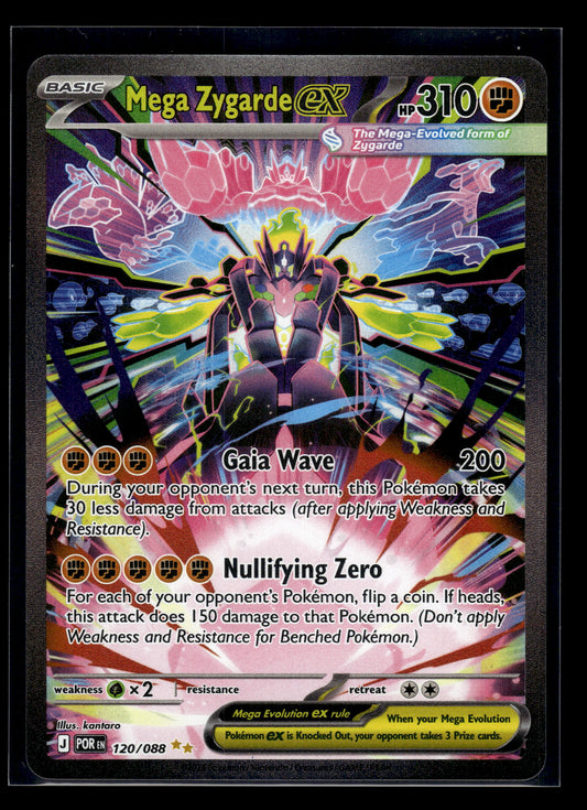 Mega Zygarde ex #120/088 Perfect Order NM