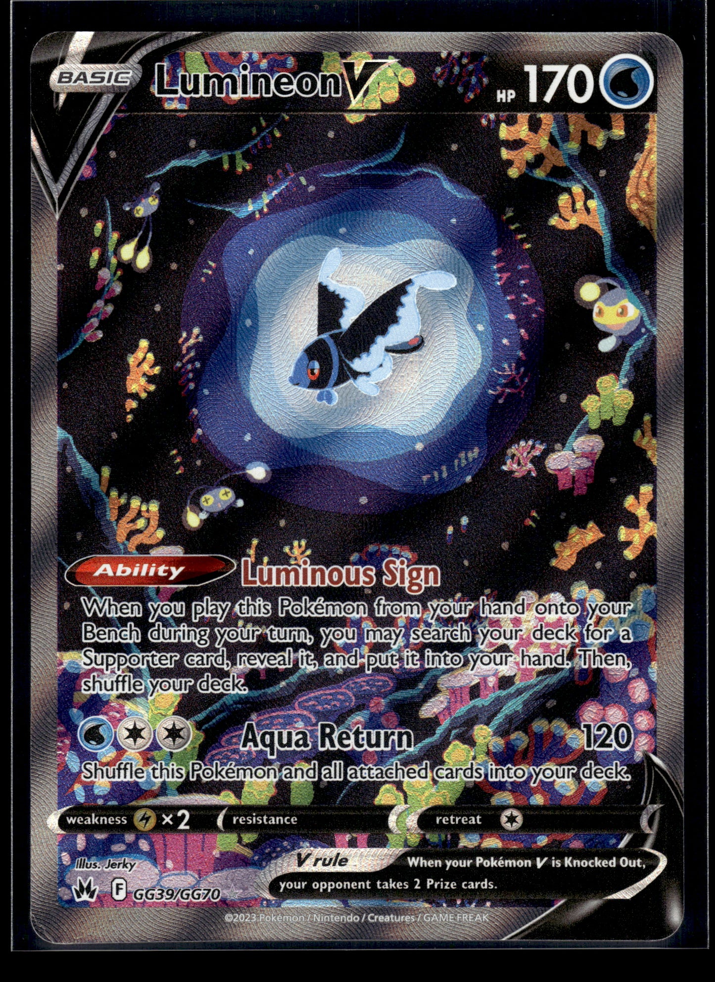 Lumineon V #GG39/GG70 Crown Zenith: Galarian Gallery NM