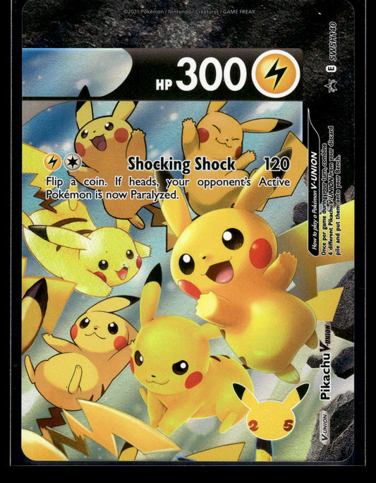 Pikachu V-Union #SWSH140 Sword & Shield Promo Cards NM