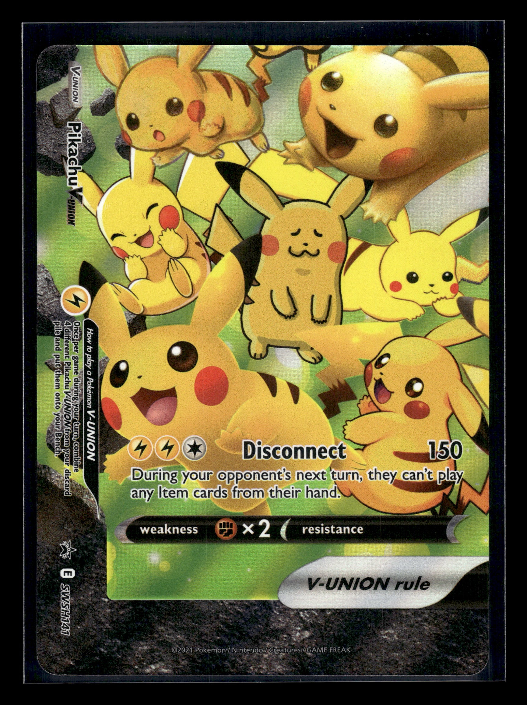 Pikachu V-Union #SWSH141 Sword & Shield Promo Cards NM