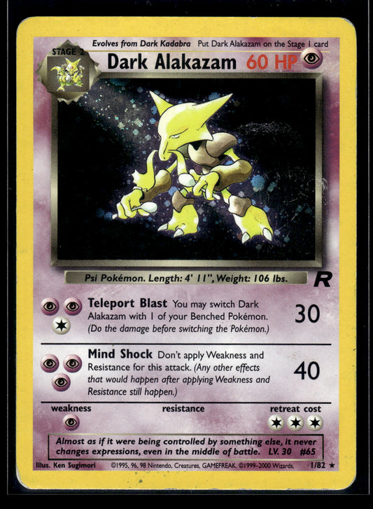 Dark Alakazam #01/82 Team Rocket HP