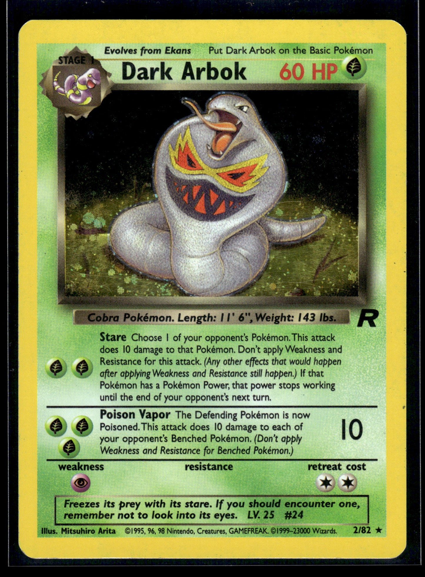 Dark Arbok #02/82 Team Rocket MP