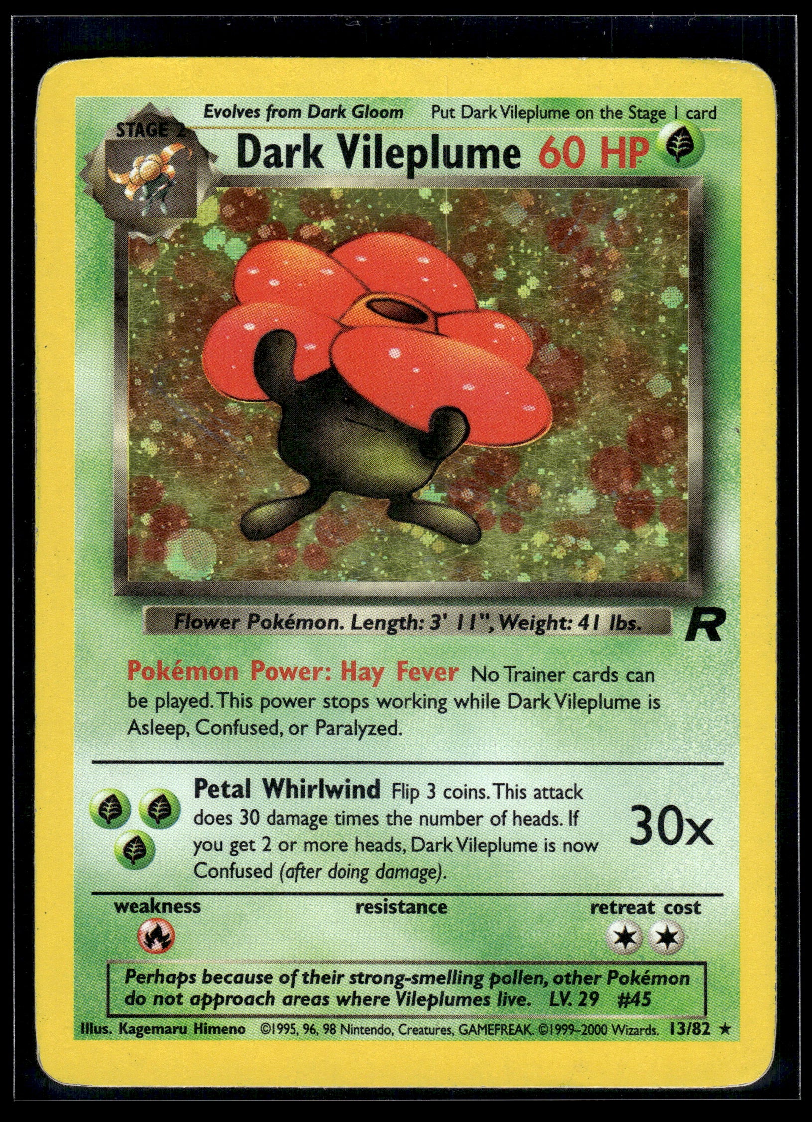 Dark Vileplume #13/82 Team Rocket HP