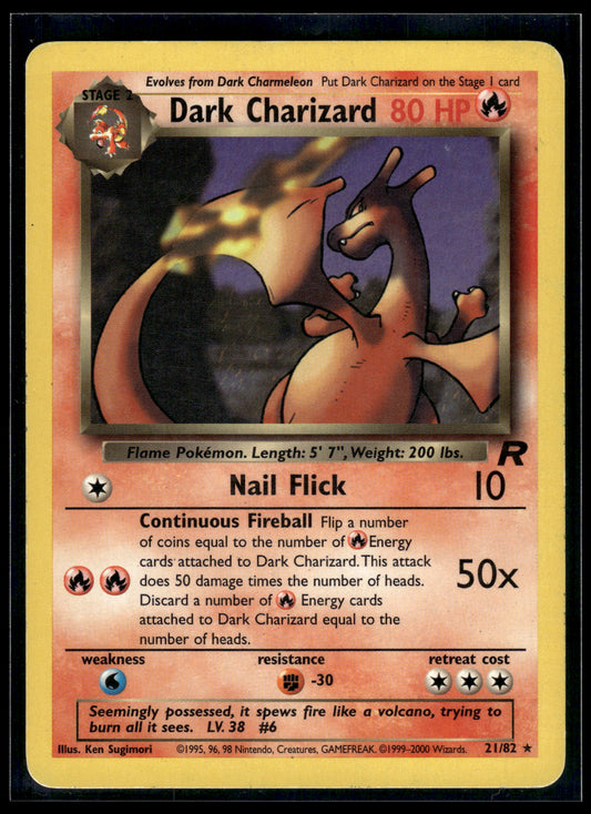 Dark Charizard #21/82 Team Rocket MP