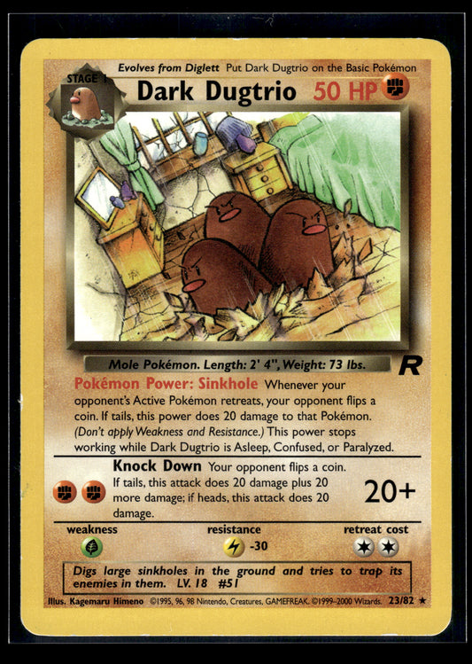 Dark Dugtrio #23/82 Team Rocket MP