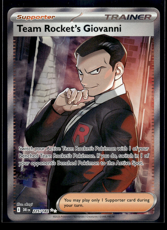 Team Rocket's Giovanni #225/182 Destined Rivals NM