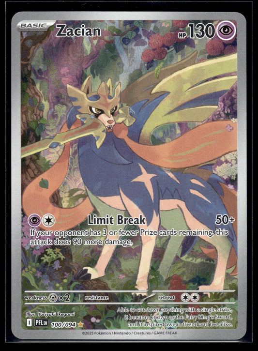Zacian #100/094 Phantasmal Flames NM