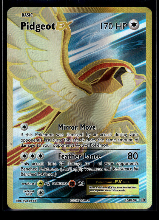 Pidgeot EX (Full Art) #104/108 XY - Evolutions MP