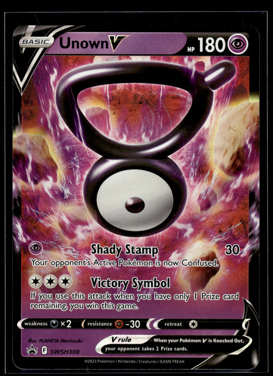 Unown V #SWSH300 Sword & Shield Promo Cards VLP