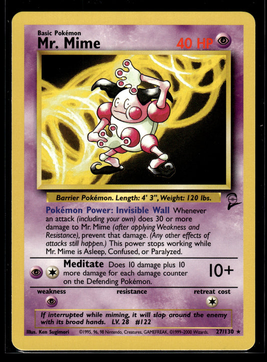 Mr. Mime #027/130 Base Set 2 LP