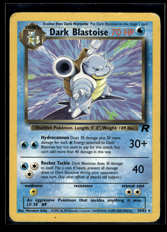 Dark Blastoise #20/82 Team Rocket MP