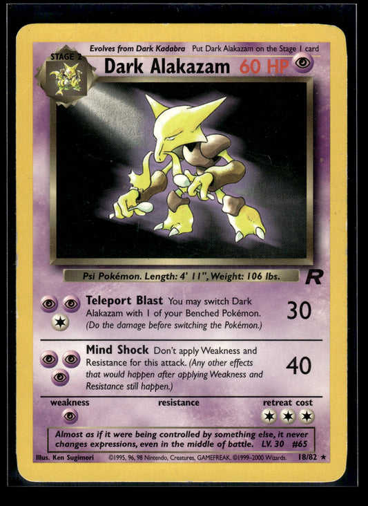 Dark Alakazam #18/82 Team Rocket MP