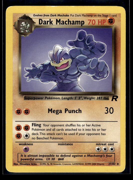 Dark Machamp #27/82 Team Rocket HP