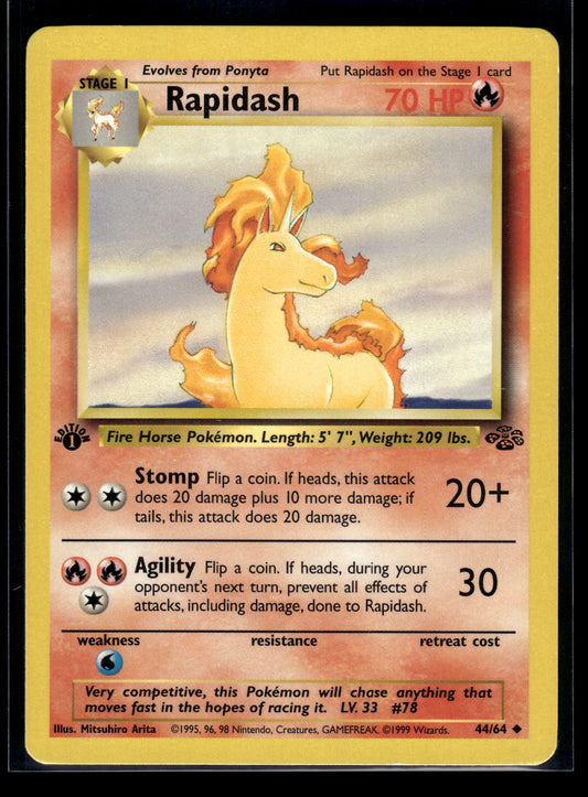 Rapidash #44/64 1st Edition Jungle LP