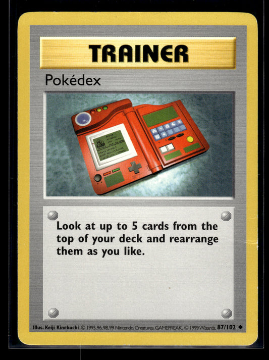 Pokedex #087/102 Base Set (Shadowless) MP