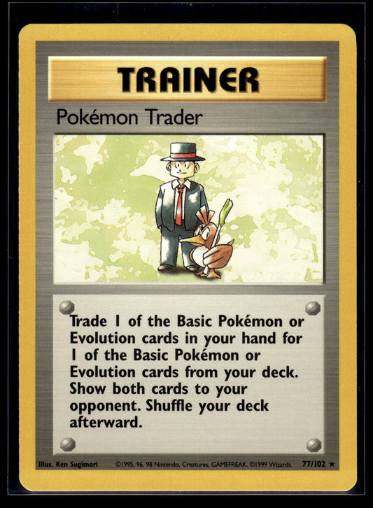 Pokemon Trader #077/102 Base Set (Shadowless) LP