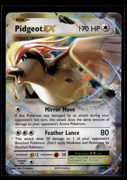 Pidgeot EX #64/108 Evolutions LP