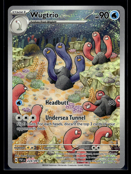 Wugtrio #224/091 SV: Paldean Fates VLP