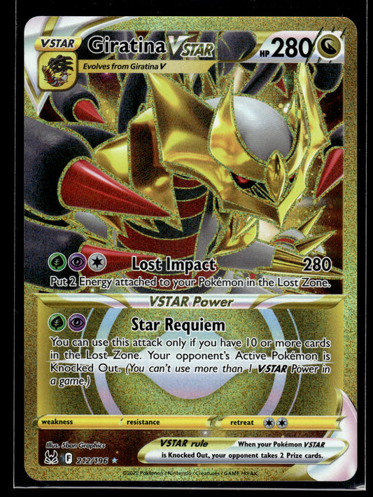 Giratina VSTAR #212/196 Lost Origin VLP