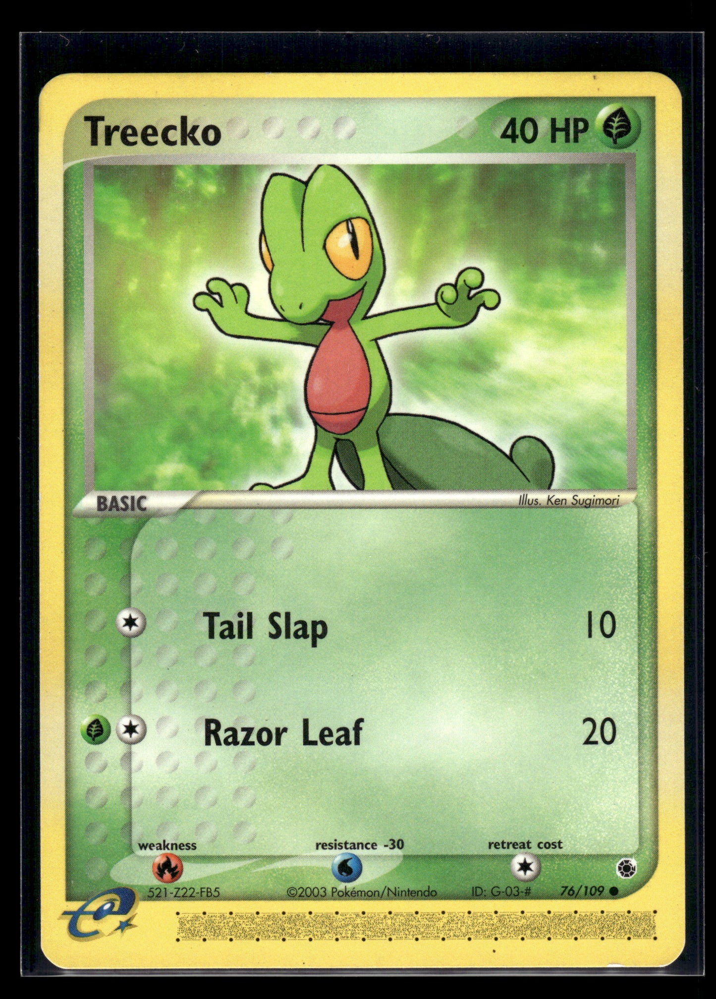 Treecko #76/109 Ruby and Sapphire LP