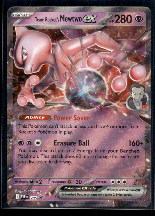 Team Rocket's Mewtwo ex #205 Scarlet & Violet Promo VLP