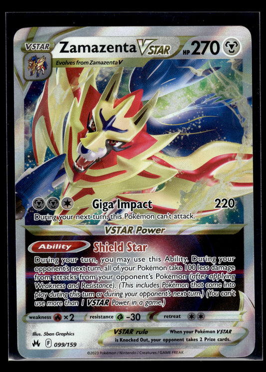 Zamazenta VSTAR #099/159 Crown Zenith VLP