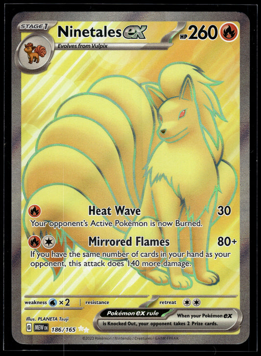 Ninetales ex #186/165 Scarlet & Violet 151 VLP